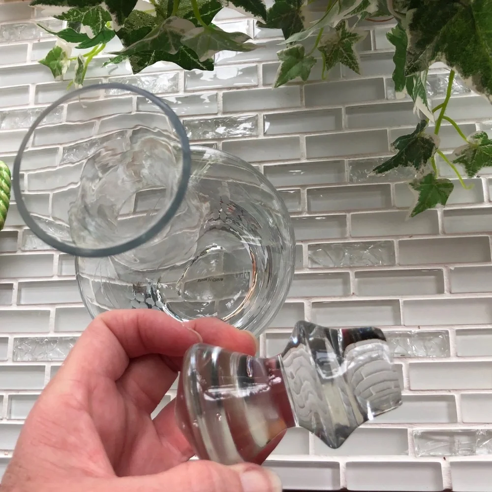 GS Elegant Etched Wine Carafe & Decanter or Vase